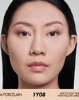 Make Up For Ever HD Skin vidutiniškai maskuojanti tonuojanti pudra 1Y08