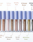 Blondesister kreminiai akių šešėliai Gloweye Liqude Eyeshadow Midnight Brown 09