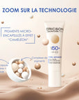 Ericson Laboratoire Cosmetics Hydra-perfecting tinted moisturizer SPF50+ Atspalvį suteikianti SPF 50 priežiūros priemonė, pritaikyta visiems odos atspalviams