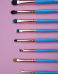 Soroka Makeup Blue Make-up Brushes Set 12 vnt.teptukų rinkinys
