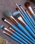 Soroka Makeup Blue Make-up Brushes Set 12 vnt.teptukų rinkinys