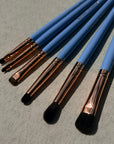 Soroka Makeup Blue Make-up Brushes Set 15 vnt.teptukų rinkinys