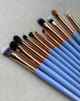 Soroka Makeup Blue Make-up Brushes Set 15 vnt.teptukų rinkinys