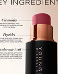 Youngblood MINI Mineral Cosmetics VividLuxe Crème Blush Stick daugiafunkciniai MINI kreminiai skaistalai - PINK PROSECCO