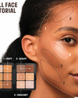Make Up For Ever Ultra HD Skin Sculpting Palette kreminė veido kontūravimo paletė