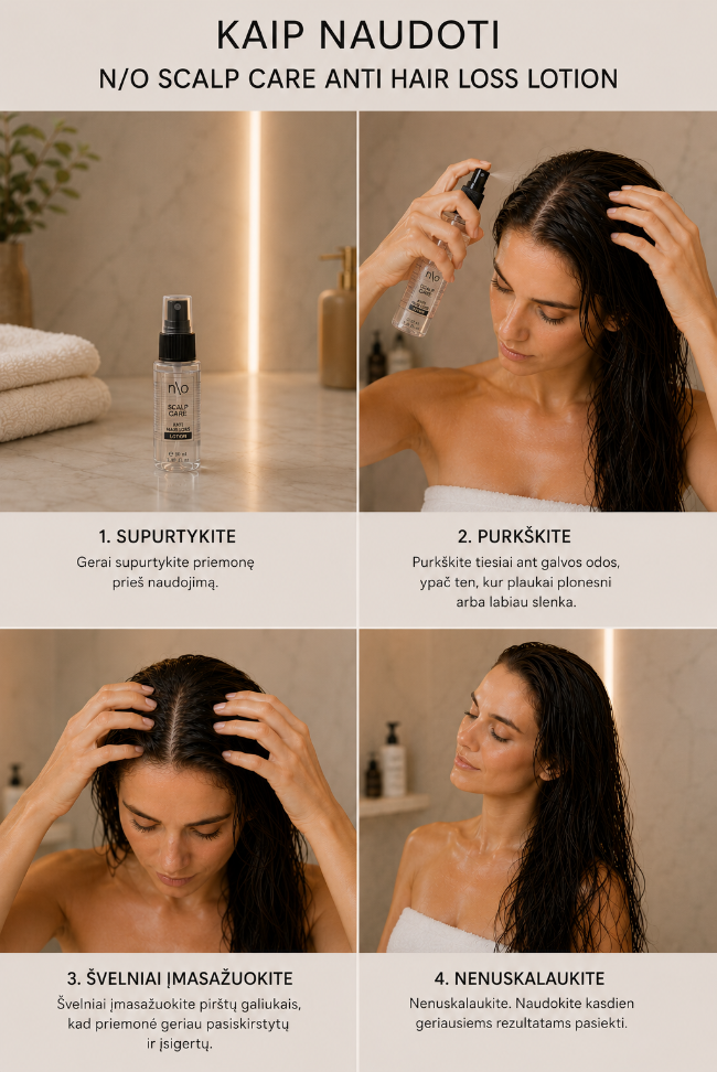 n\o Scalp Care Anti Hair Loss Lotion Losijonas nuo plaukų slinkimo