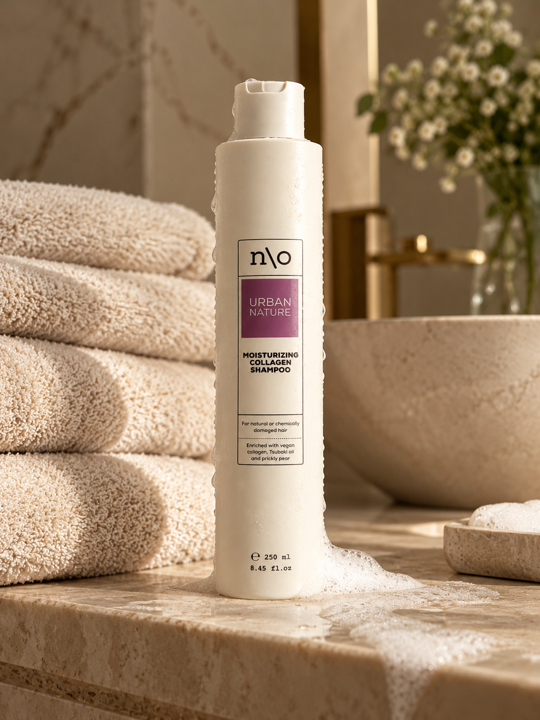 n\o Urban Nature Moisturizing Collagen Shampoo Drėkinamasis šampūnas su kolagenu