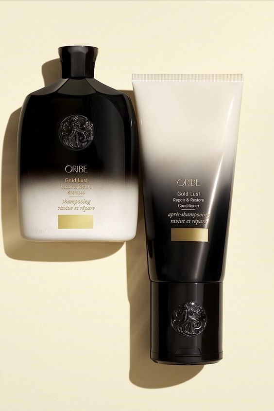 Oribee  Gold Lust Repair & Restore Shampoo and Conditioner TRAVEL SIZE atkuriamasis šampūnas ir kondicionierius + DOVANA