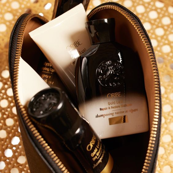 Oribee  Gold Lust Repair & Restore Shampoo and Conditioner TRAVEL SIZE atkuriamasis šampūnas ir kondicionierius + DOVANA