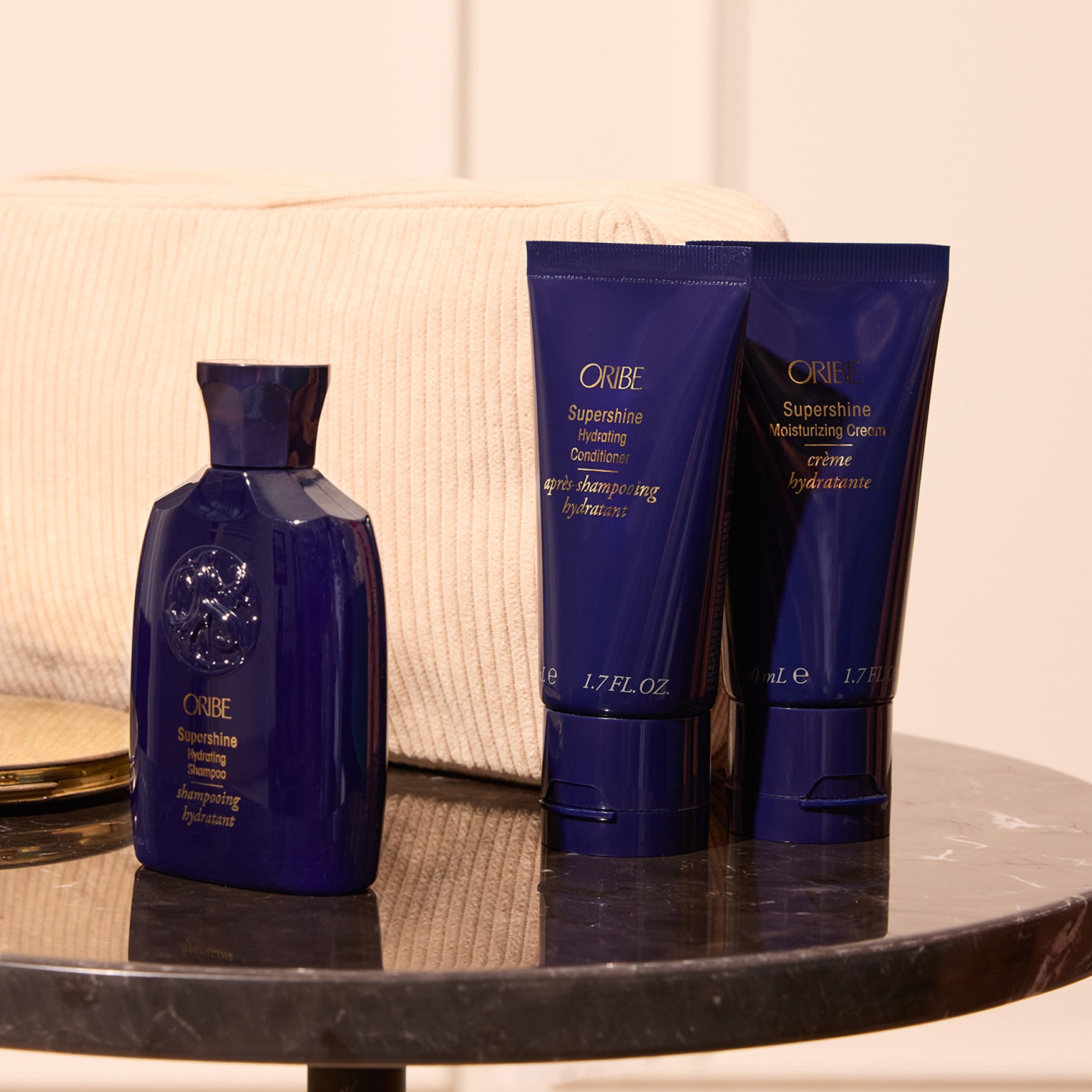 Oribe Supershine Hydrating Schampo + conditioner Travel Size drėkinantis šampūnas + kondicionierius (NAUJIENA)