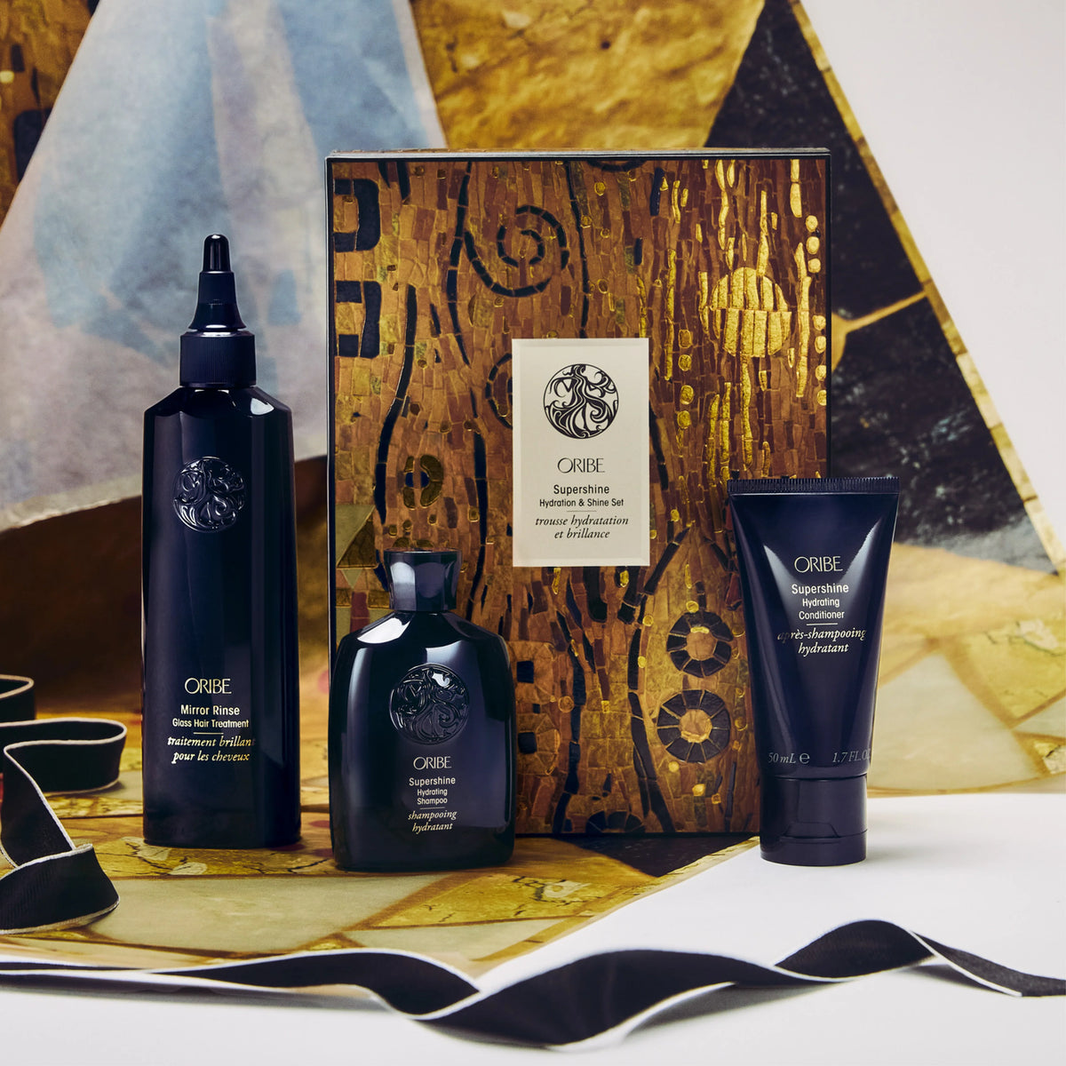 Oribe Supershine Hydration &amp; Shine Set Drėkinamasis plaukų priežiūros rinkinys