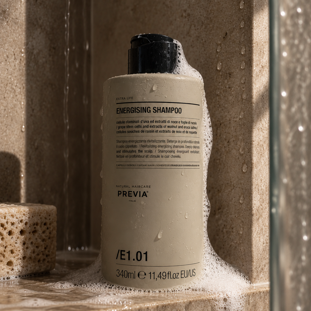 Previa Energizing Shampoo Kraujotaką skatinantis šampūnas (nuo plaukų slinkimo)