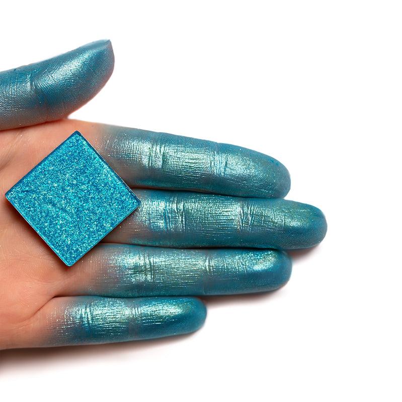 Provg  Color Exstasy Eyeshadows ES 008 Blue color with silvery-white sequins