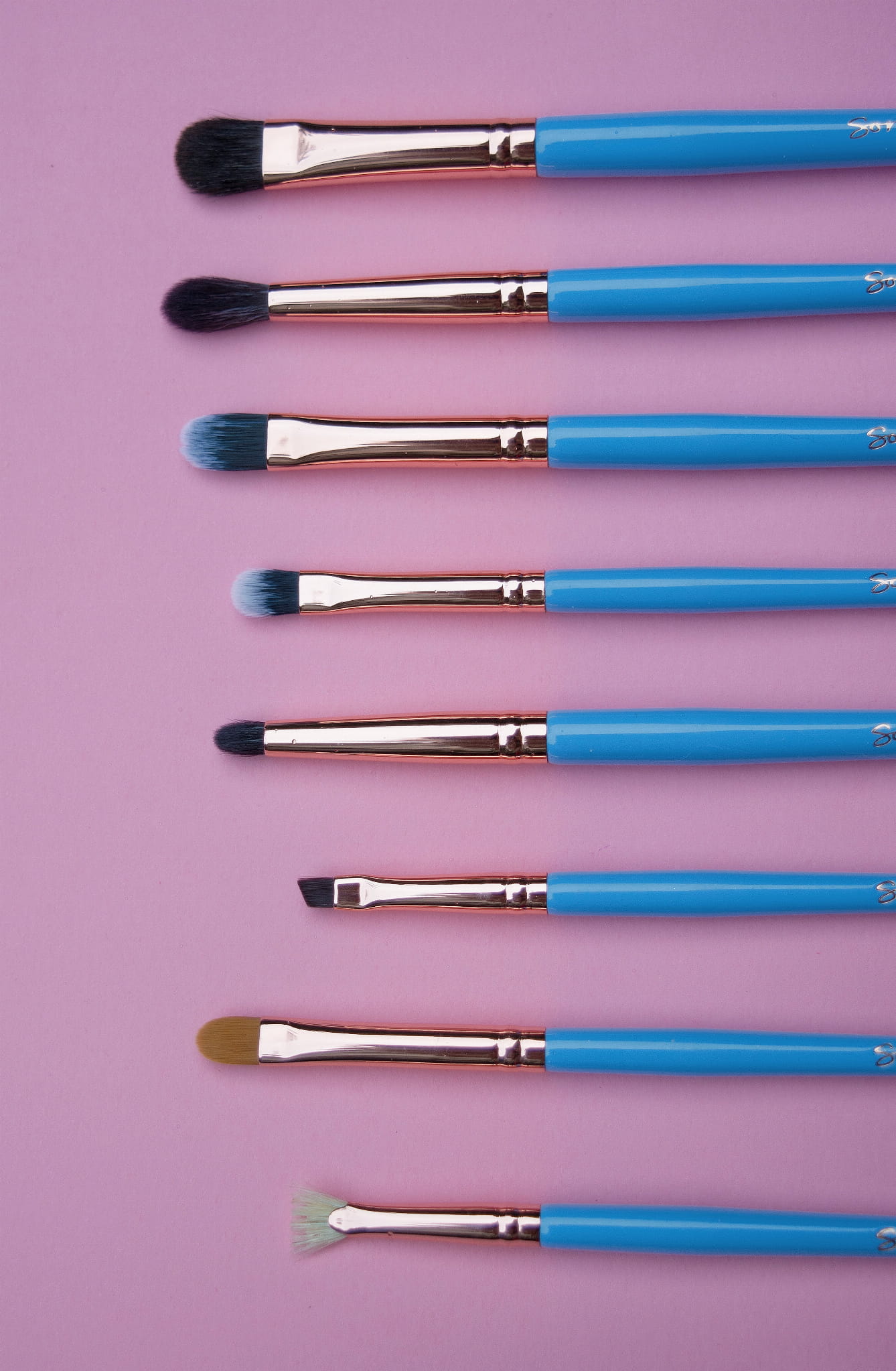 Soroka Makeup Blue Make-up Brushes Set 12 vnt.teptukų rinkinys