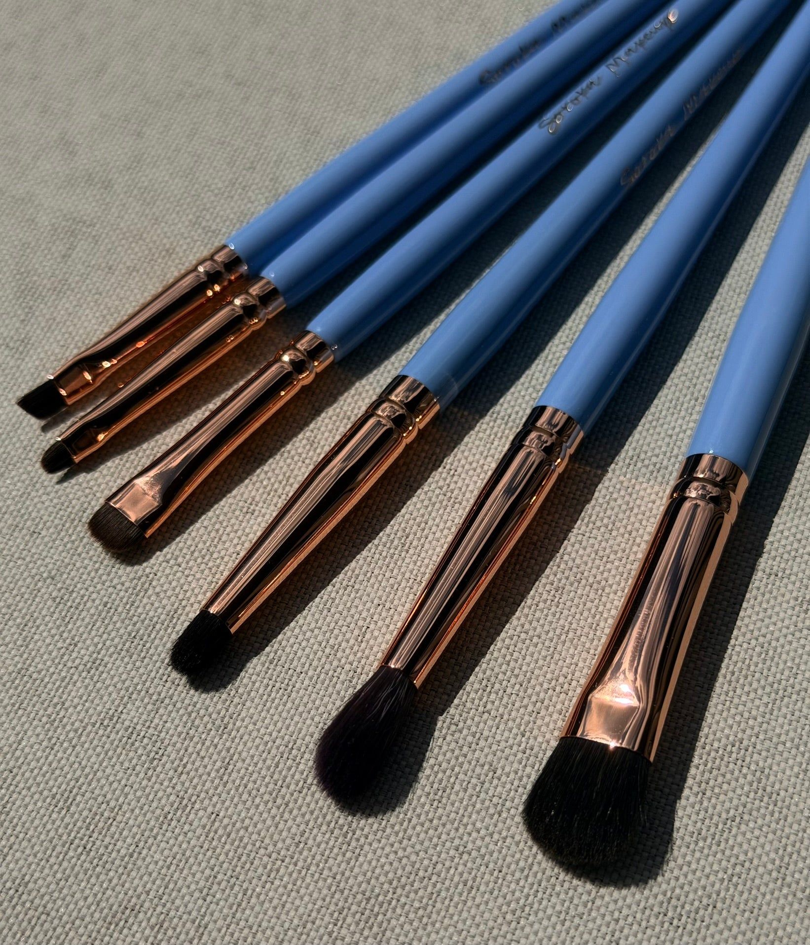 Soroka Makeup Blue Make-up Brushes Set 15 vnt.teptukų rinkinys