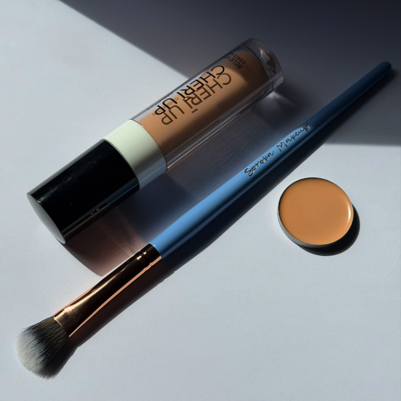 Soroka Makeup Blue Face Brush 9s šepetėlis korekcijoms (taklonas)