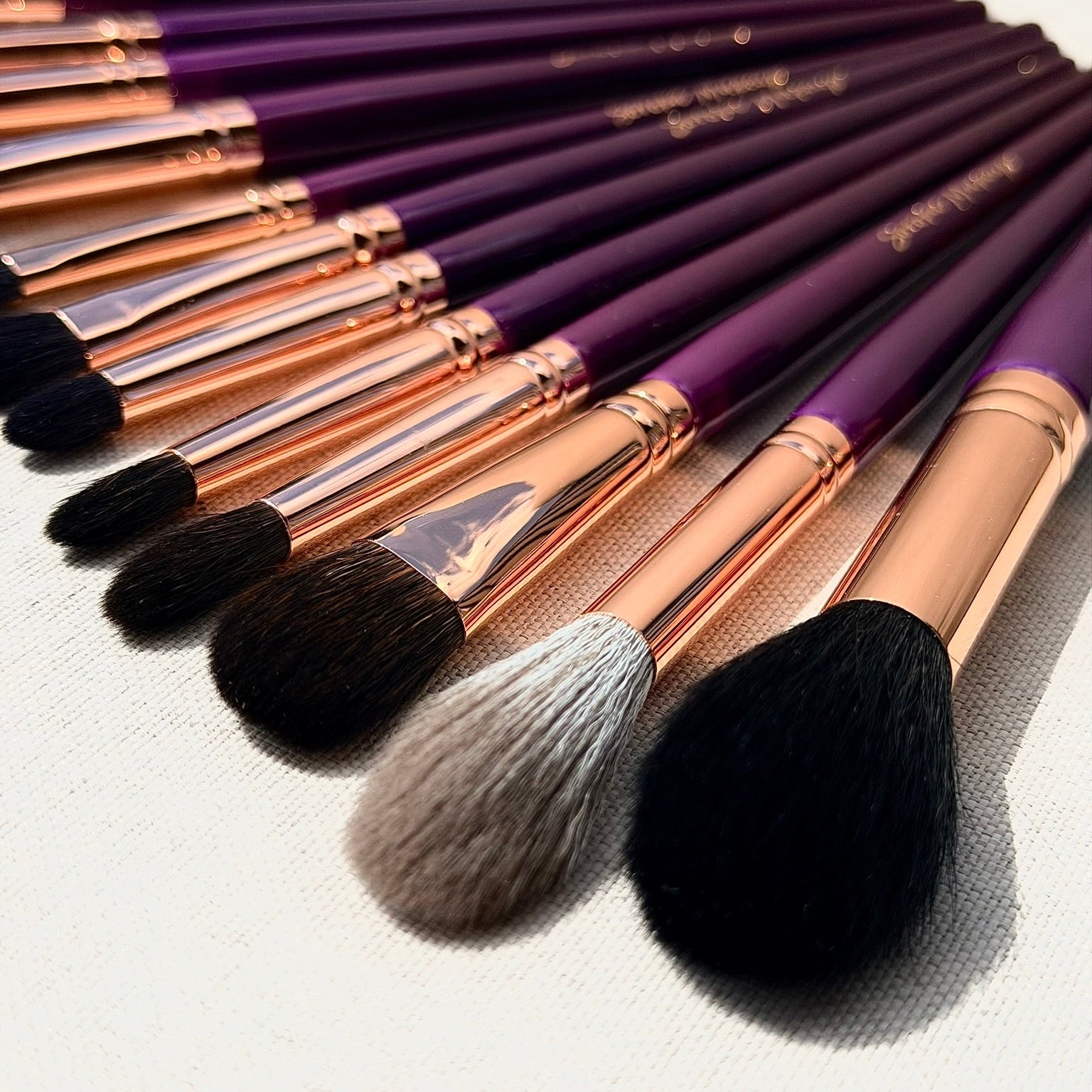 Soroka Makeup Purple Make-up Brushes Set 12 vnt.teptukų rinkinys