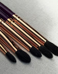 Soroka Makeup Purple Make-up Brushes Set 12 vnt.teptukų rinkinys