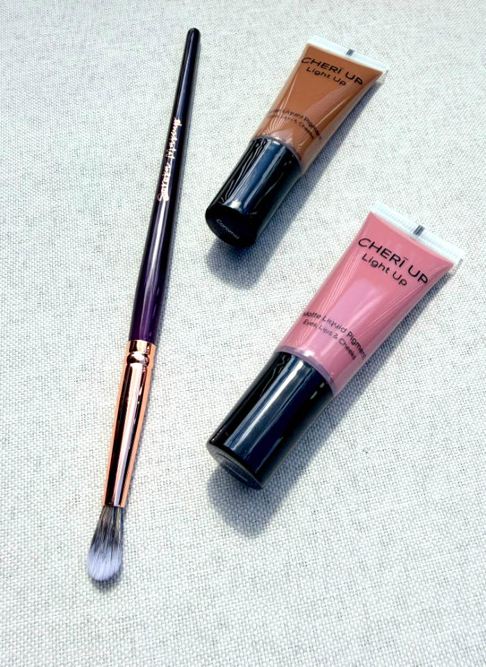 Soroka Makeup Purple Brush For Eyes 8t šepetėlis akims kreminėms priemonėms (taklonas)