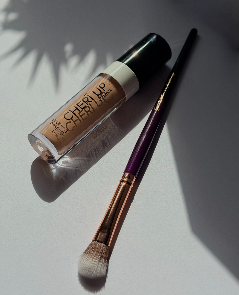 Soroka Makeup Purple Make-up Brush For Eyes 7t - kreminėms testūroms (taklonas)