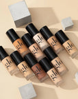 Glo Skin Beauty Liquid Foundation SPF 18 tonuojanti pudra sausai ir normaliai odoms (spalva Line)