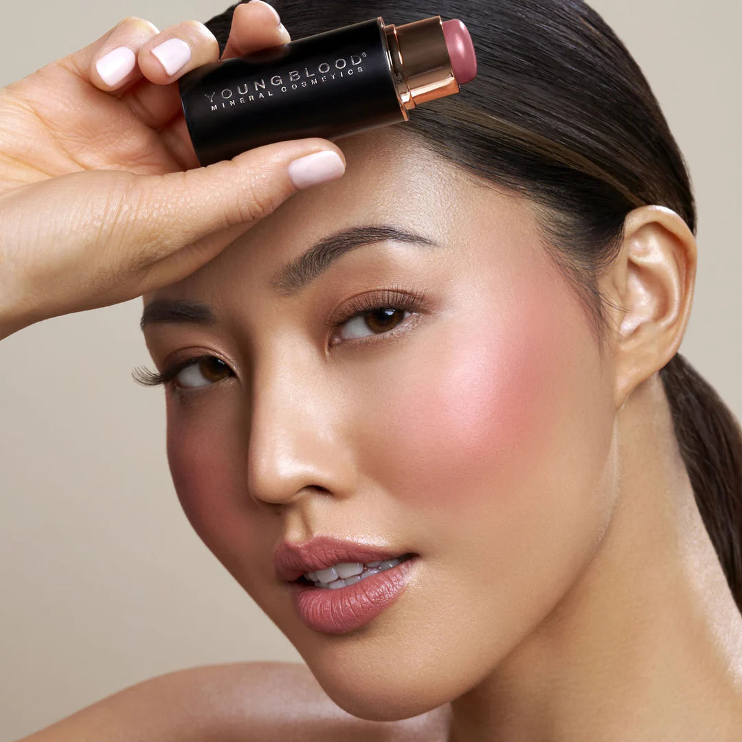 Youngblood Mineral Cosmetics VividLuxe Crème Blush Stick daugiafunkciniai kreminiai skaistalai mulberry