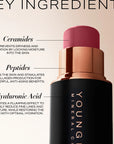 Youngblood MINI Mineral Cosmetics VividLuxe Crème Blush Stick daugiafunkciniai MINI kreminiai skaistalai  - PINK PROSECCO