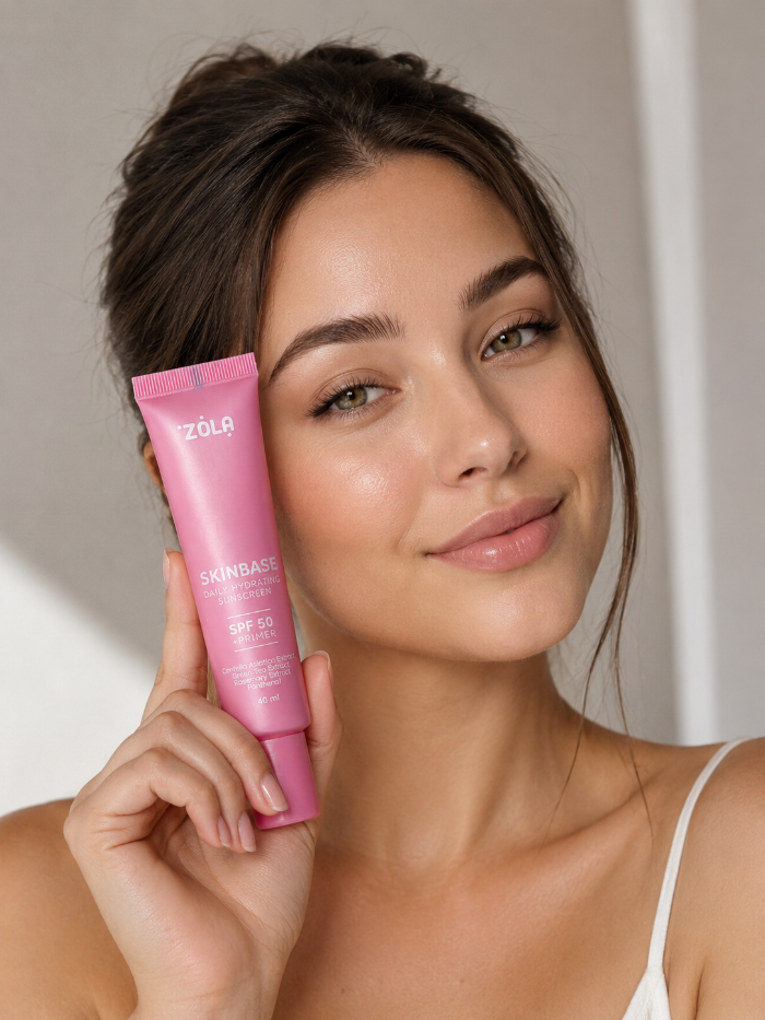 Zola Skin Base Dayly Hydrating Sunscreen SPF 50 + Primer Drėkinamasis kremas nuo saulės su baze