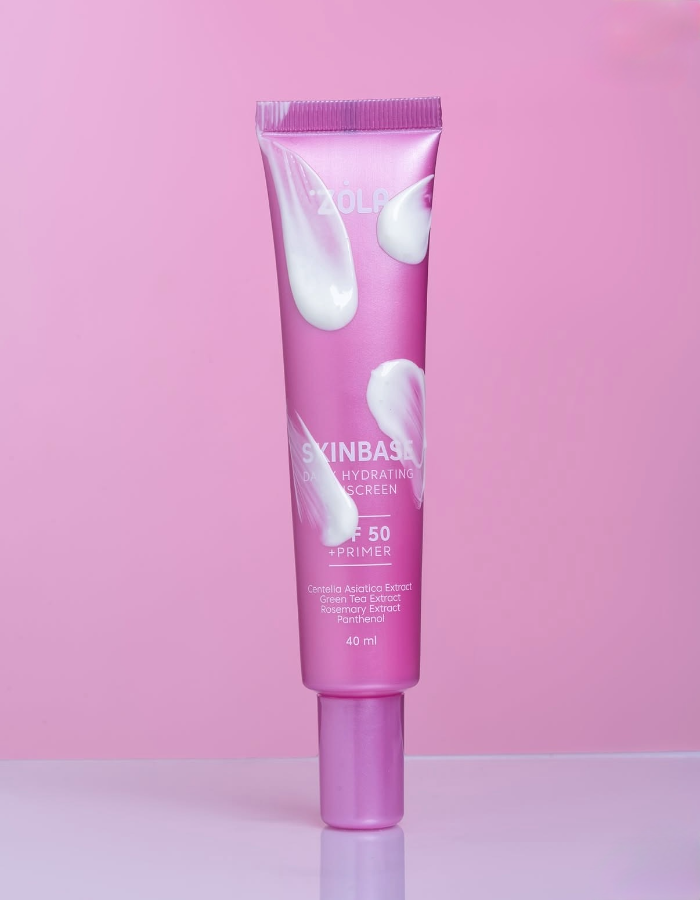 Zola Skin Base Dayly Hydrating Sunscreen SPF 50 + Primer Drėkinamasis kremas nuo saulės su baze